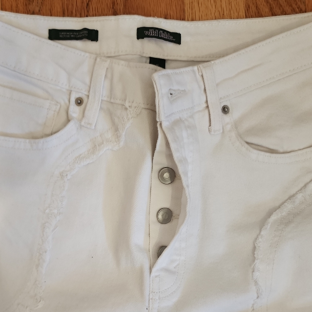 Wild Fable Women's High Rise White Jeans
